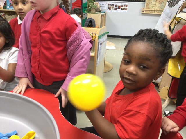 Image of Reception (Class 1) - Science - Balloon Experiments