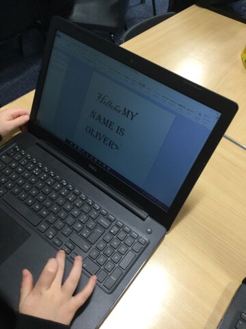 Image of Year 1 (Class 4) - Computing - Word Processing (MS Word)