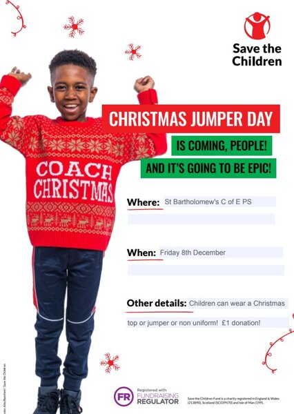 Image of Christmas Jumper Day - Friday 8th November 2023