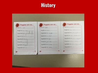 Image of Curriculum - History - Remembrance Day Art
