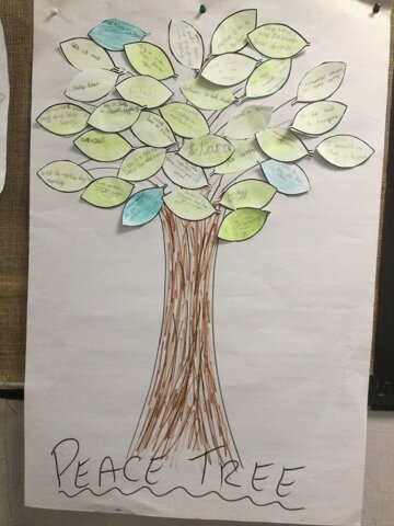 Image of Year 5 (Class 14) - Religious Education - Peace Tree