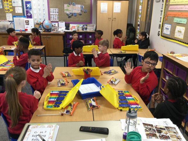Image of Year 2 (Class 7) - Music - Playing Glockenspiels