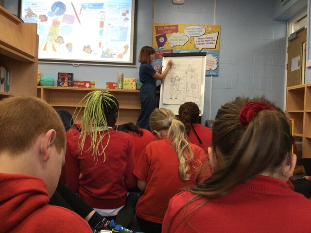 Image of Year 5 (Class 14) - Art - Author Visit
